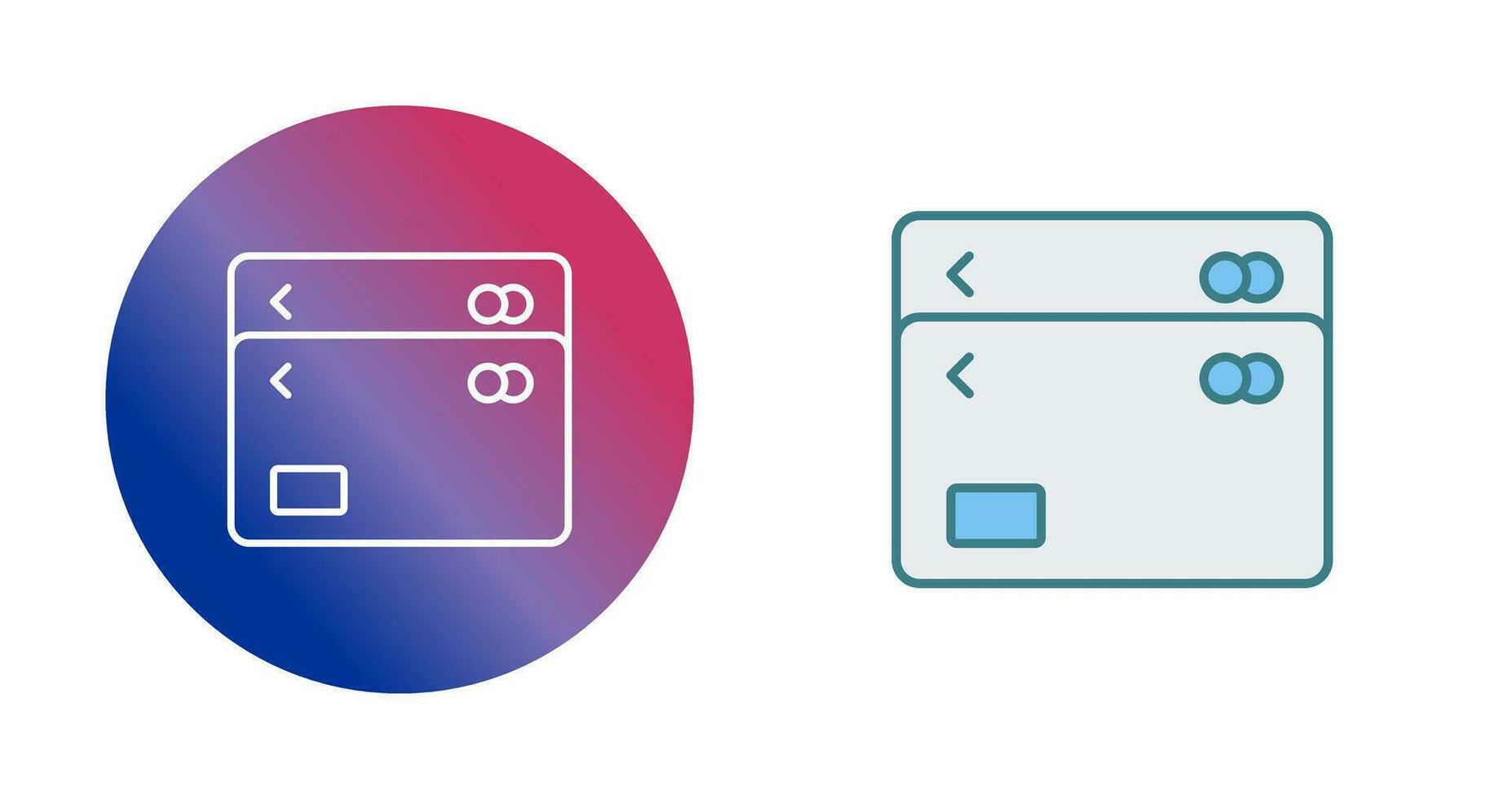 Unique Multiple Cards Vector Icon