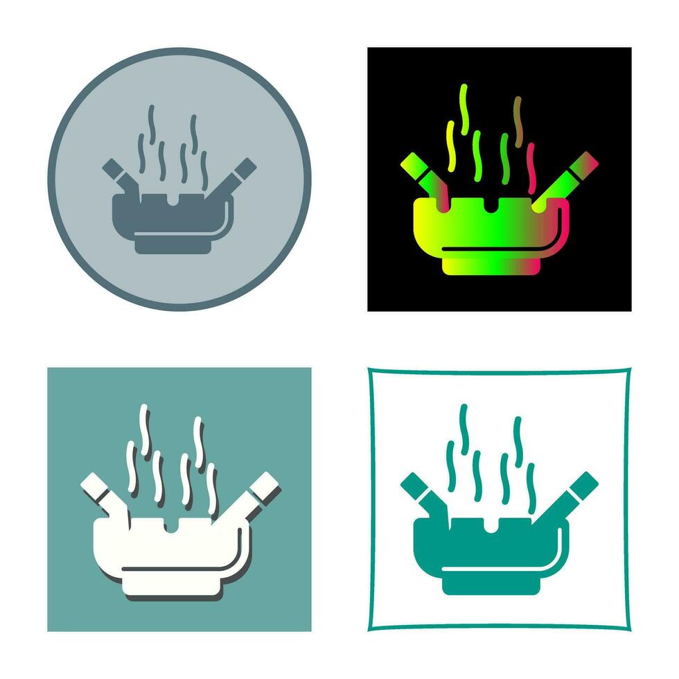 Ashtray Vector Icon