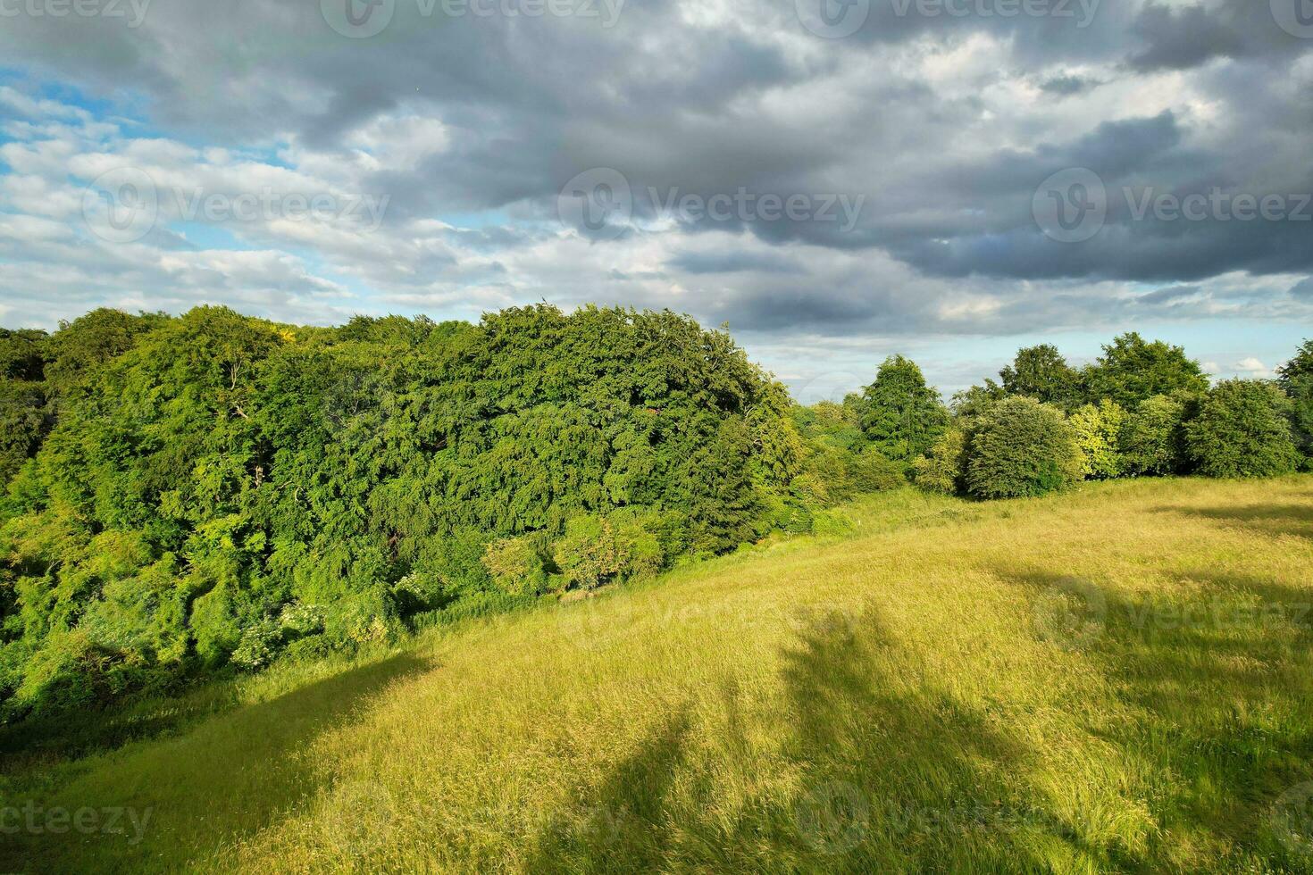 Most Beautiful British Countryside Landscape at Sharpenhoe Clappers Valley of England Luton, UK. Image Was captured on June 24th, 2023 photo