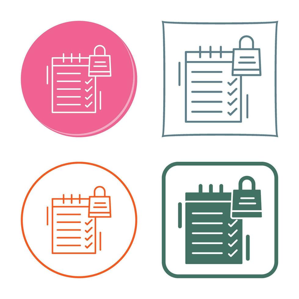 Shopping List Vector Icon