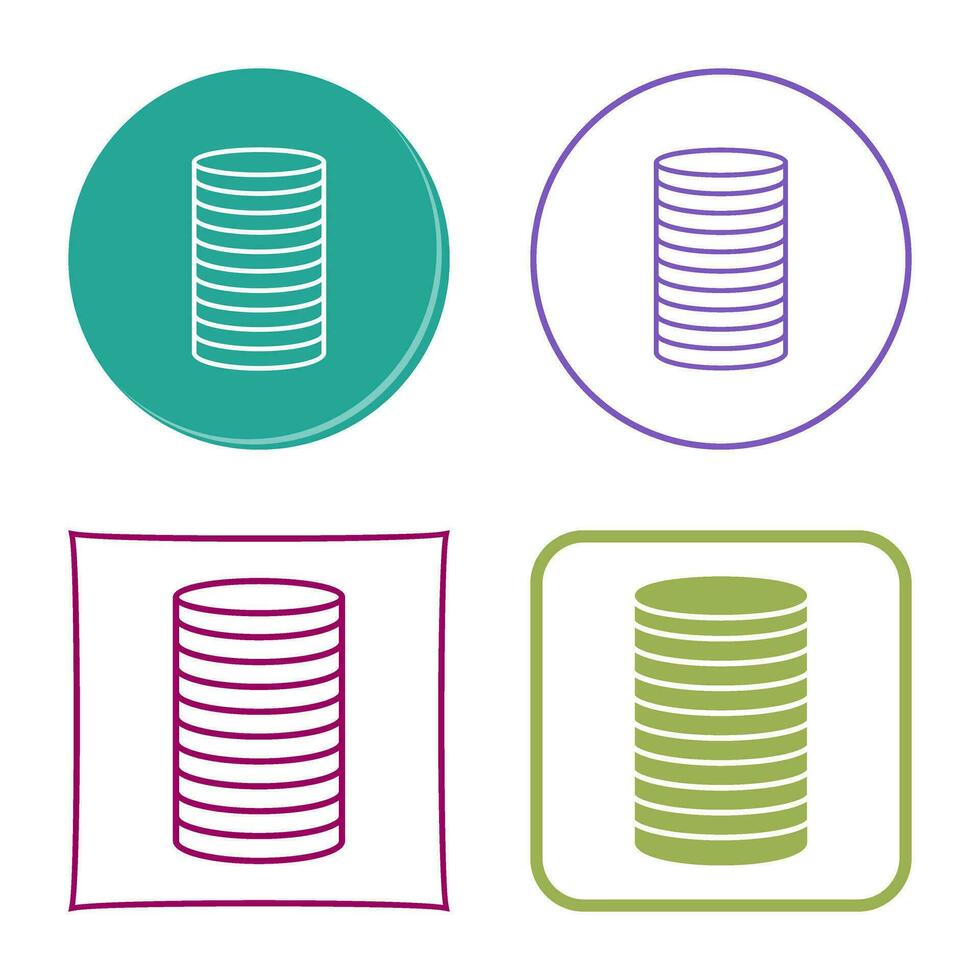 Stack of Coins Vector Icon