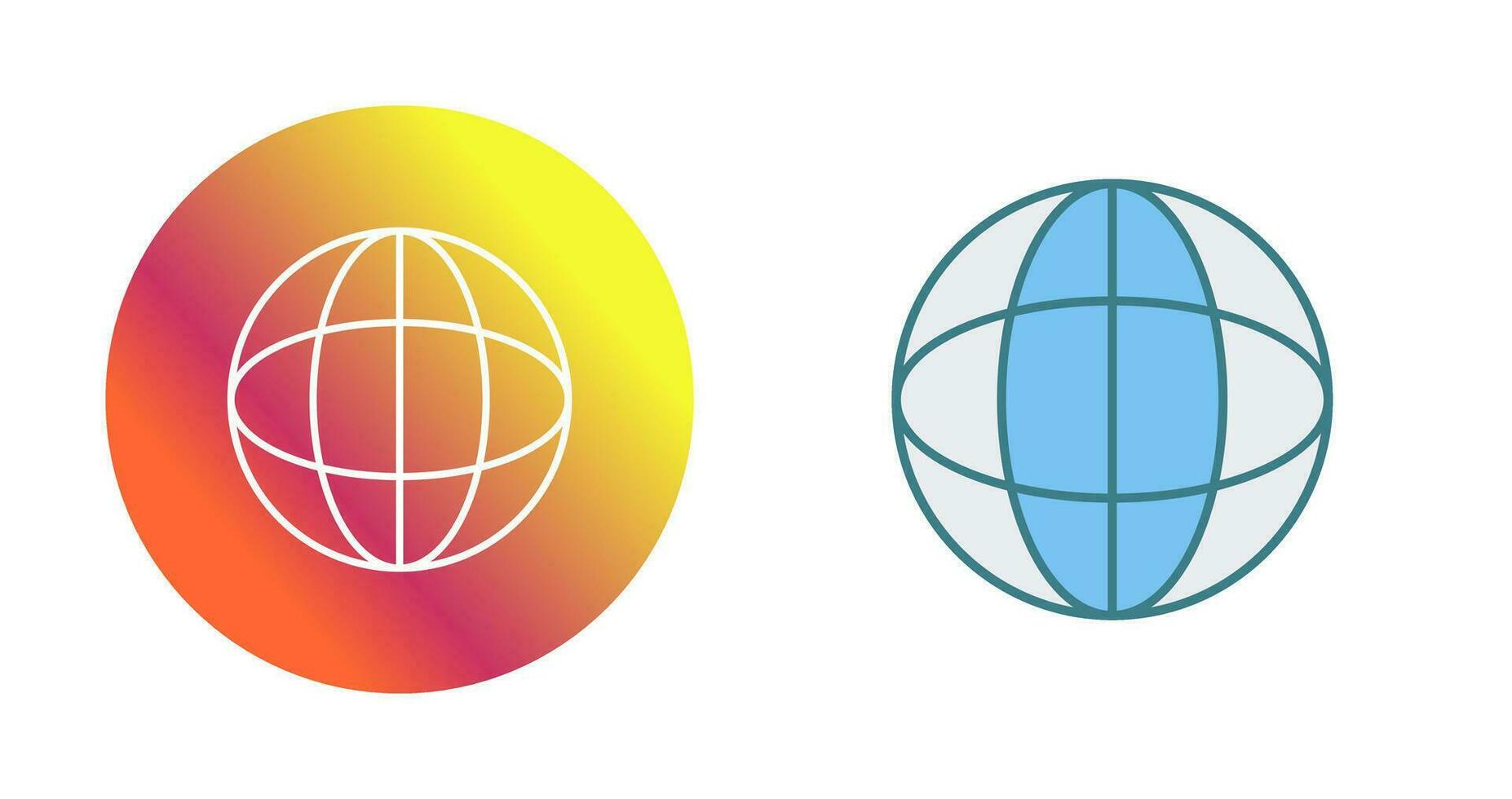 Unique Globe Vector Icon