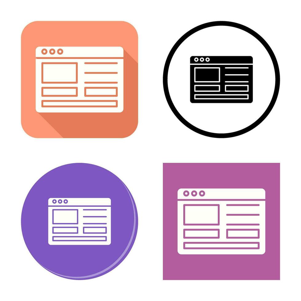 Web Design Vector Icon