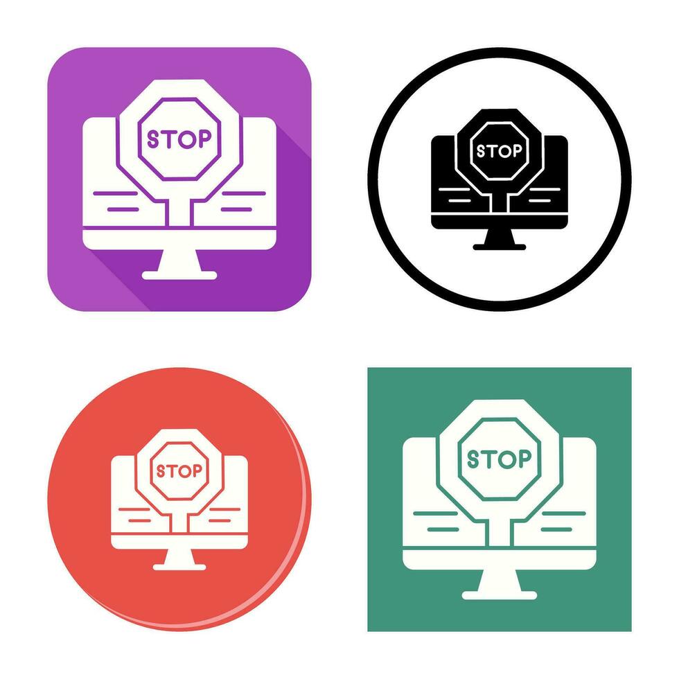 Stop Vector Icon