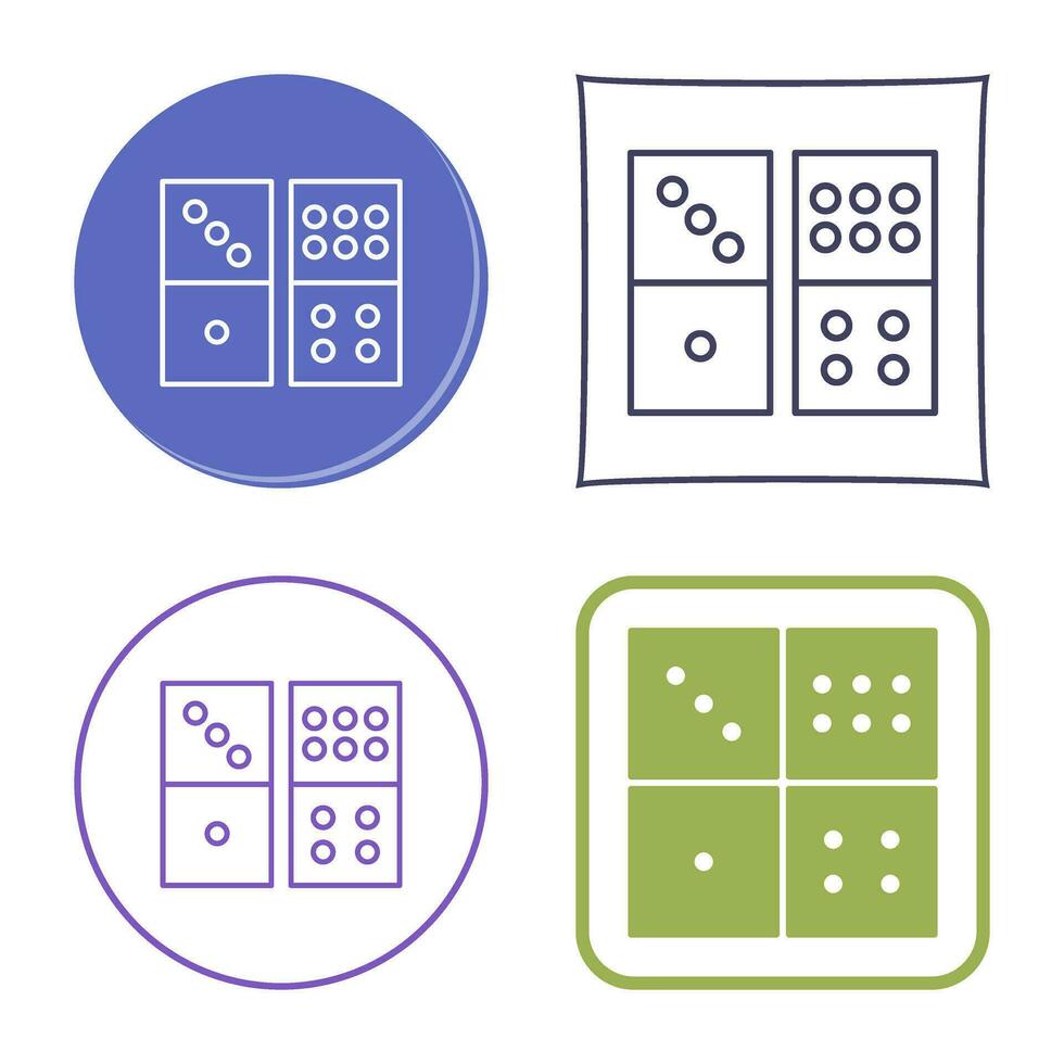 Domino Game Vector Icon