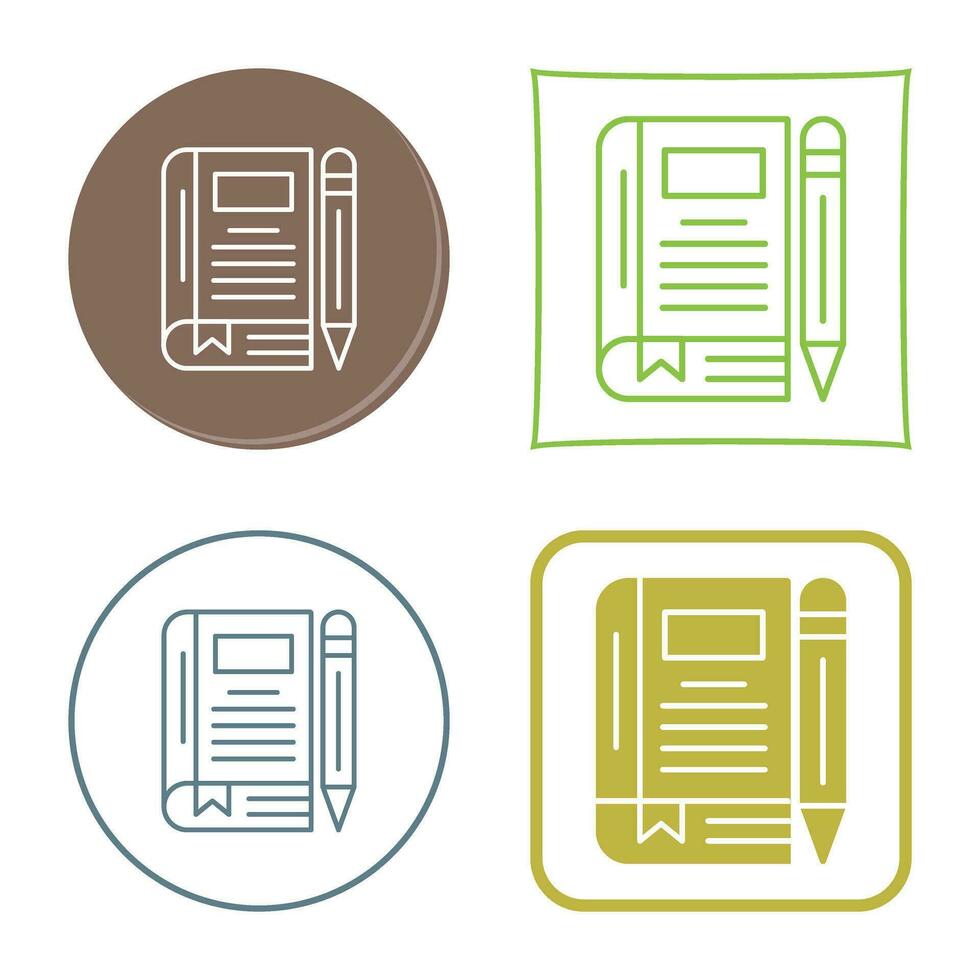 Diary Vector Icon