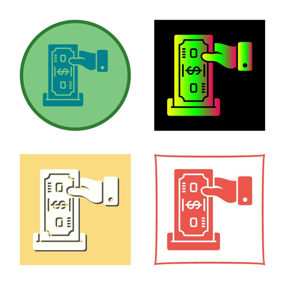 icono de vector de depósito