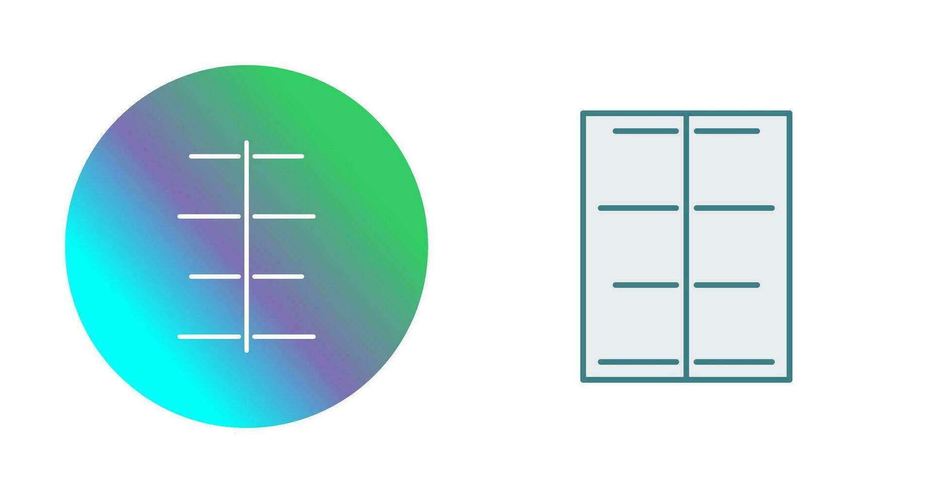 Unique Center Align Vector Icon