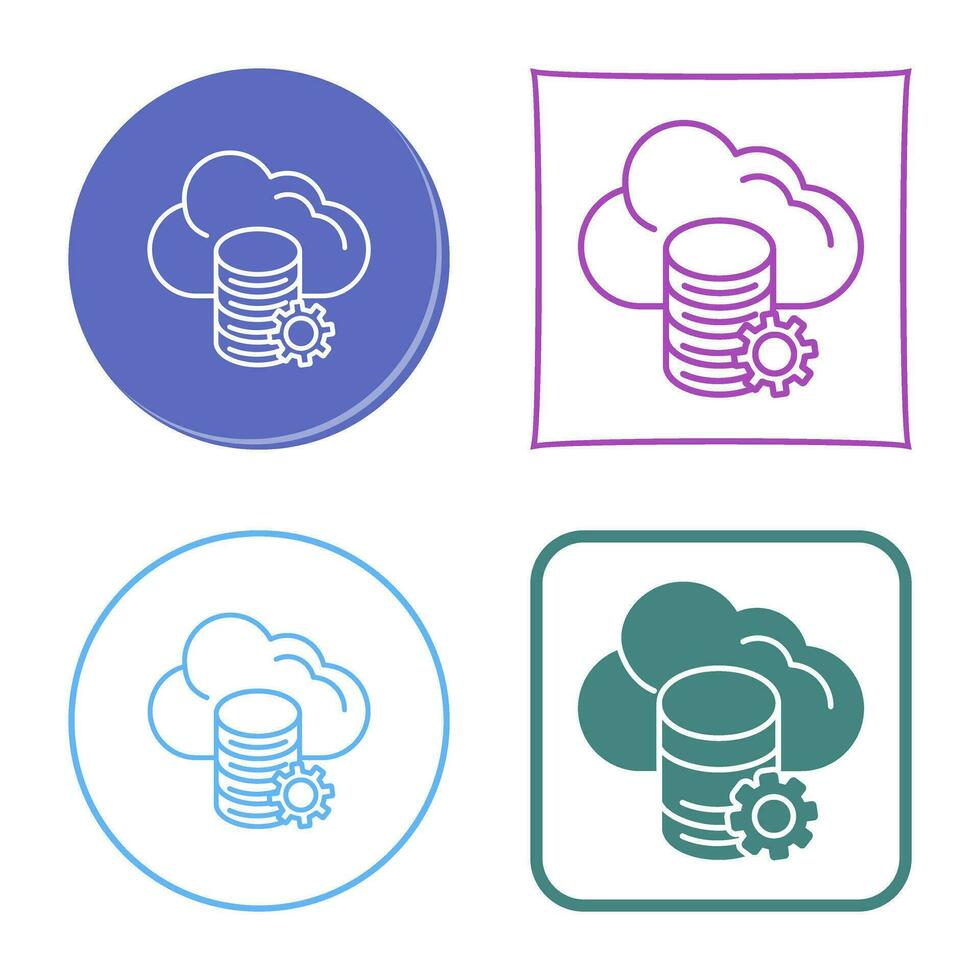 Cloud Data Vector Icon