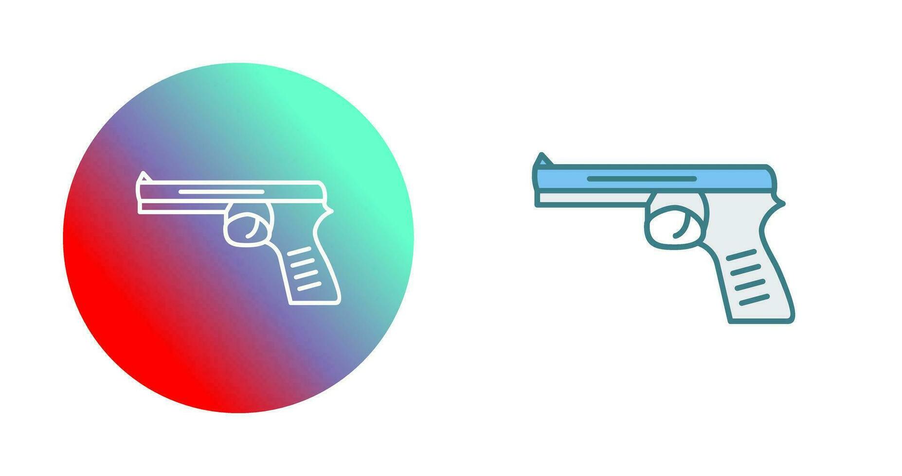Unique Pistol Vector Icon