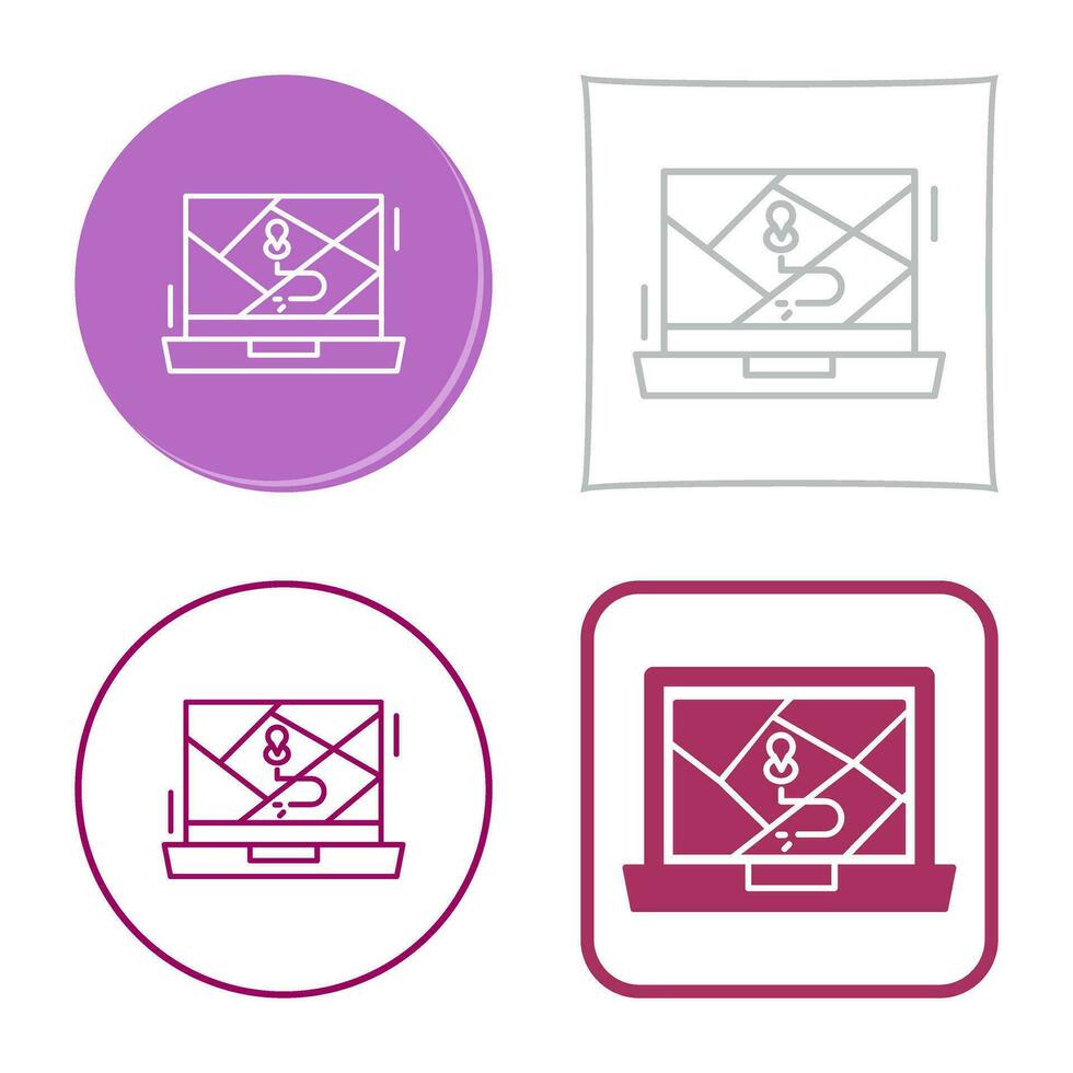 Google Map Vector Icon