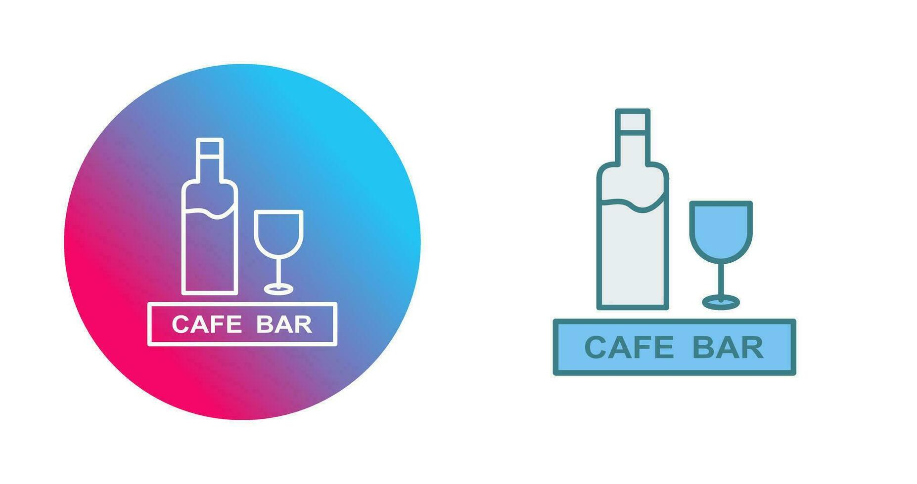Unique Drinks Cafe Vector Icon