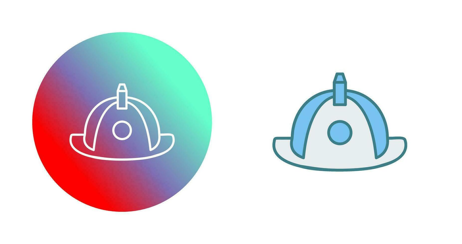 Unique Firefighter Hat Vector Icon