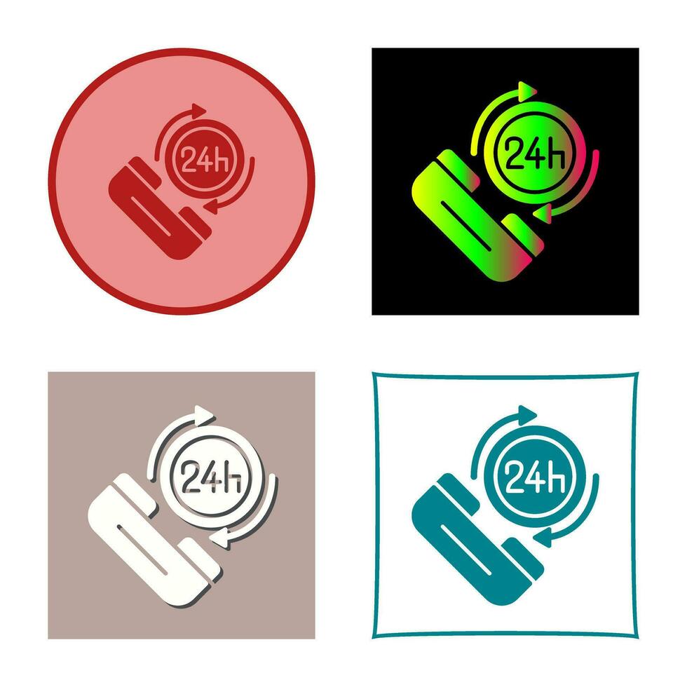 24h Vector Icon