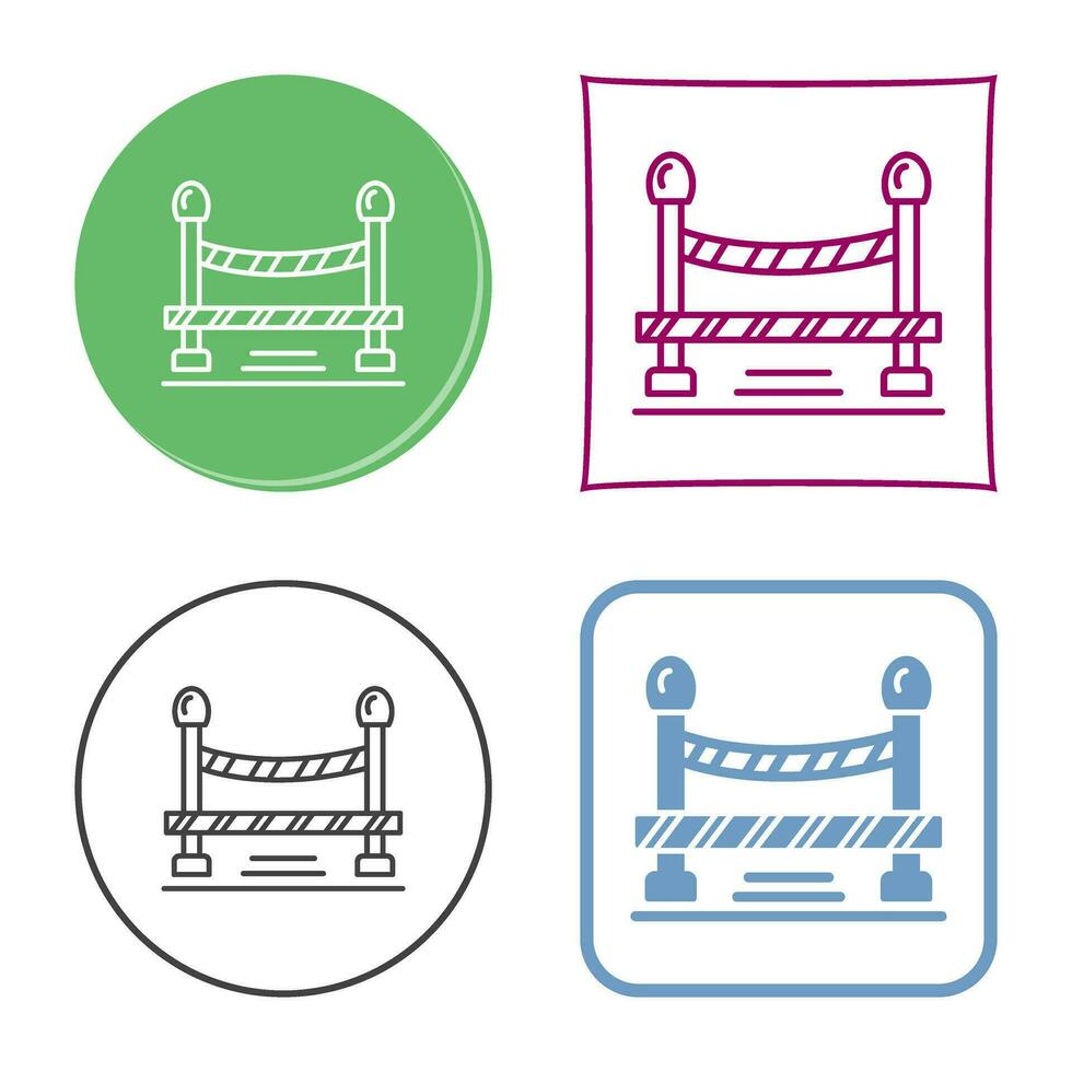 Do Not Cross Line Vector Icon