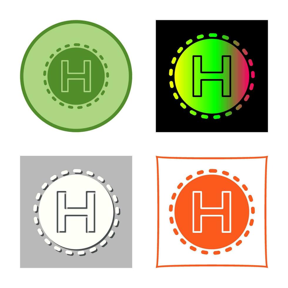 Helipad Vector Icon