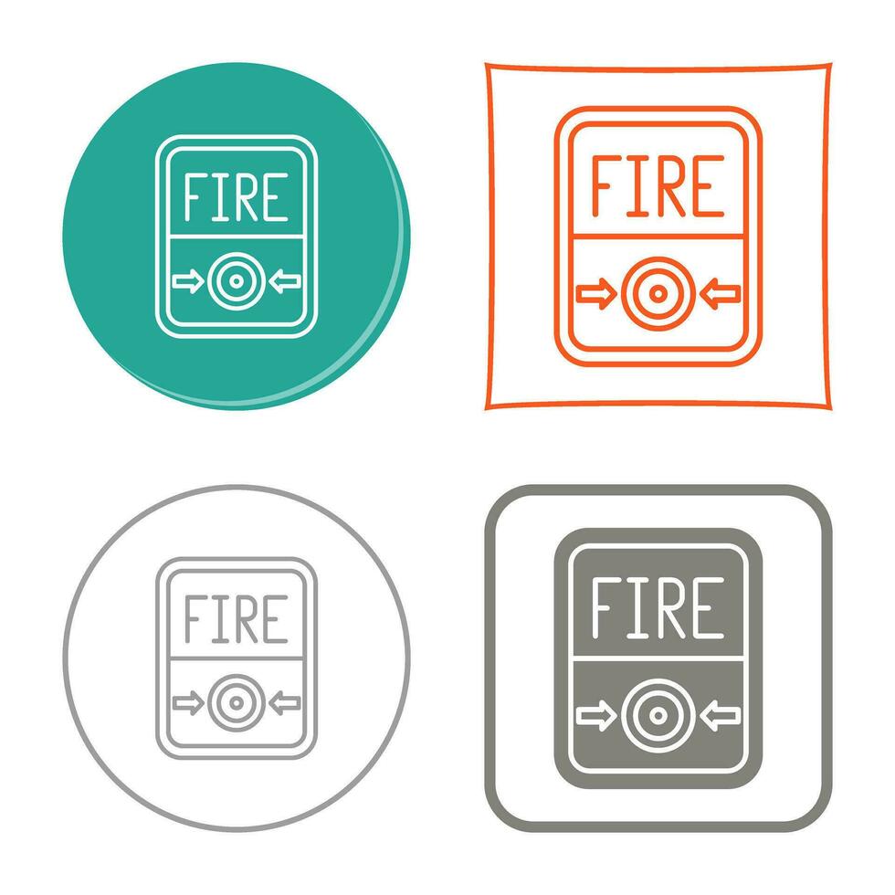 Fire Button Vector Icon