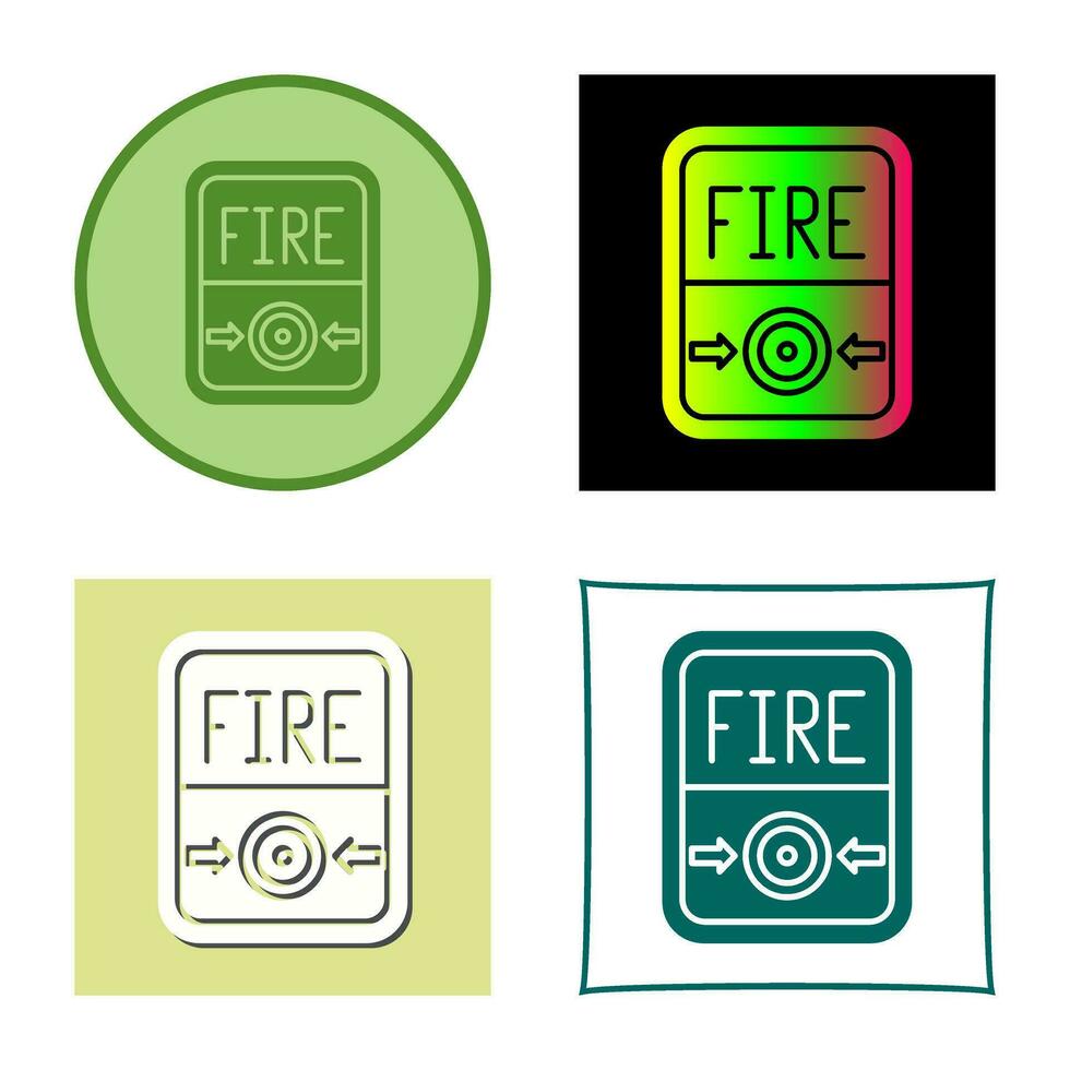 Fire Button Vector Icon