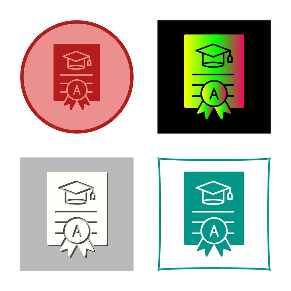 Report Card Vector Icon