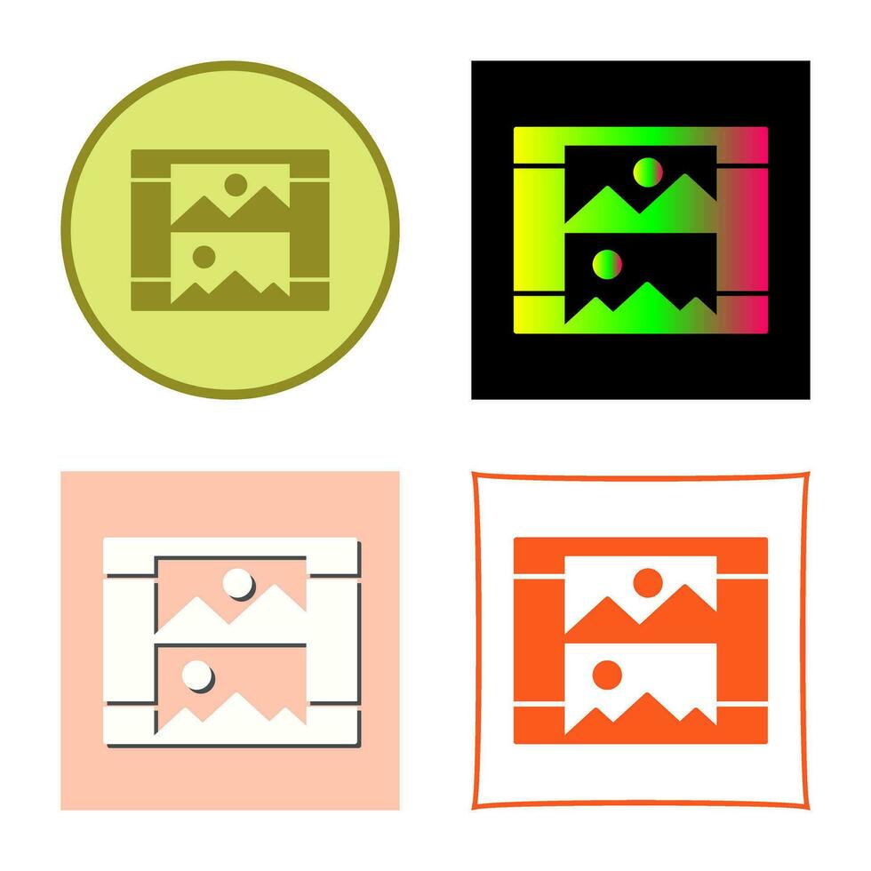 icono de vector de galería