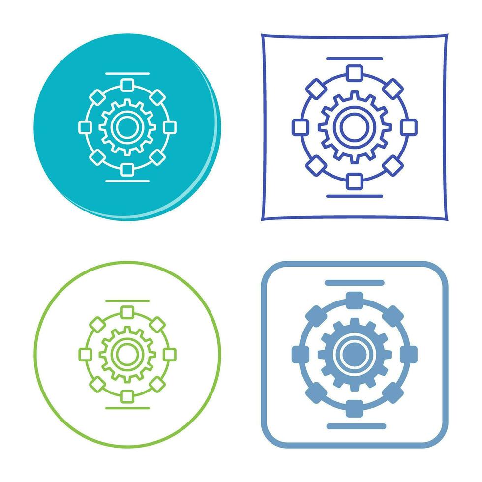 Automated Process Vector Icon