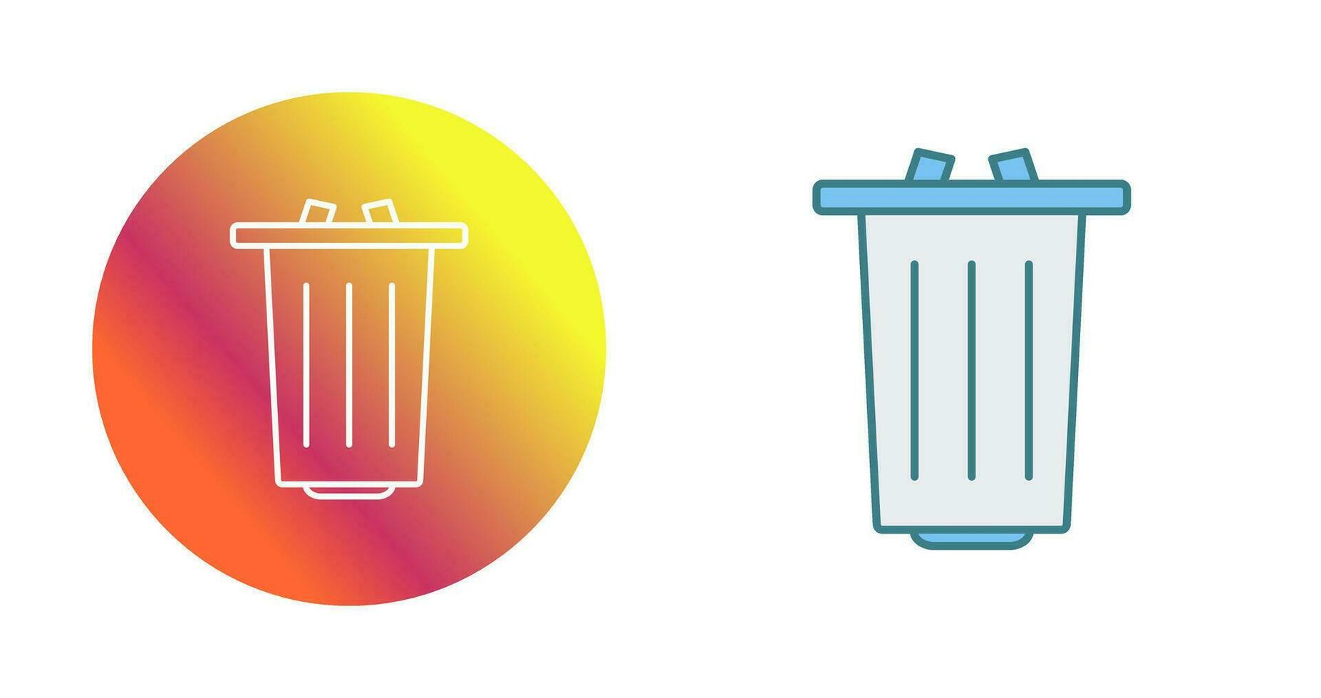 icono de vector de basura