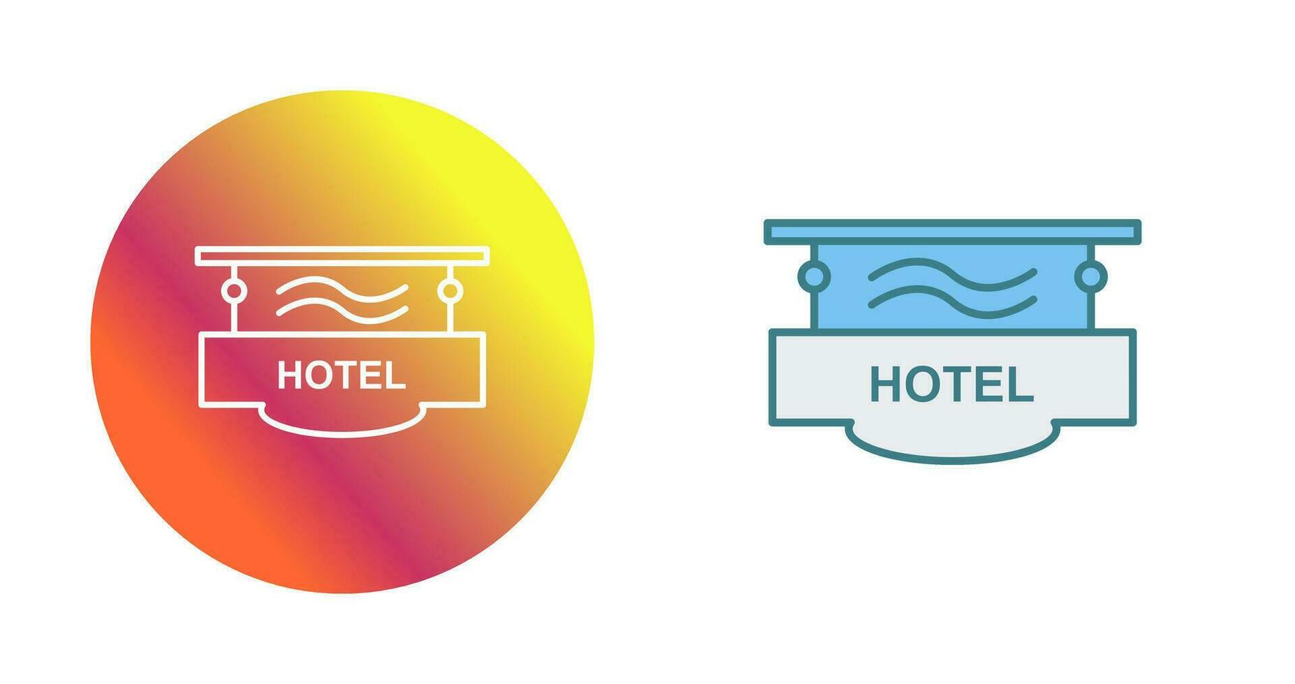 Hotel Sign Vector Icon