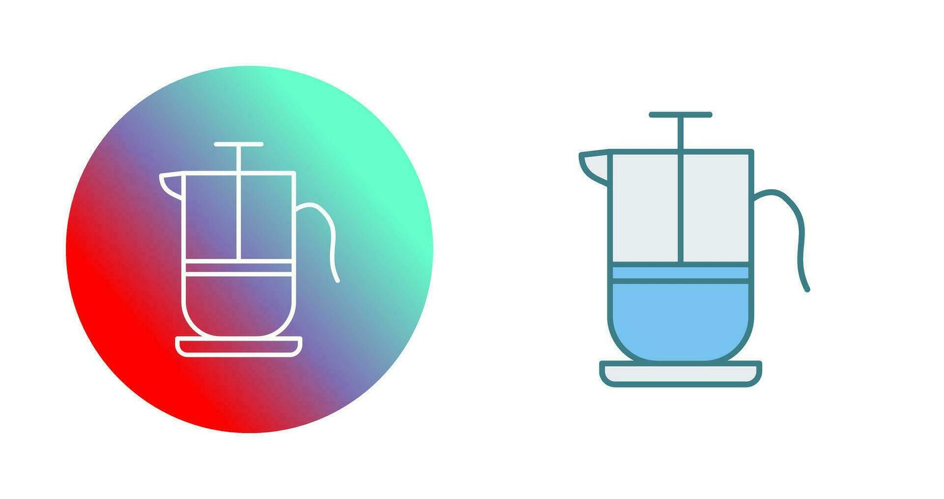 French Press Vector Icon