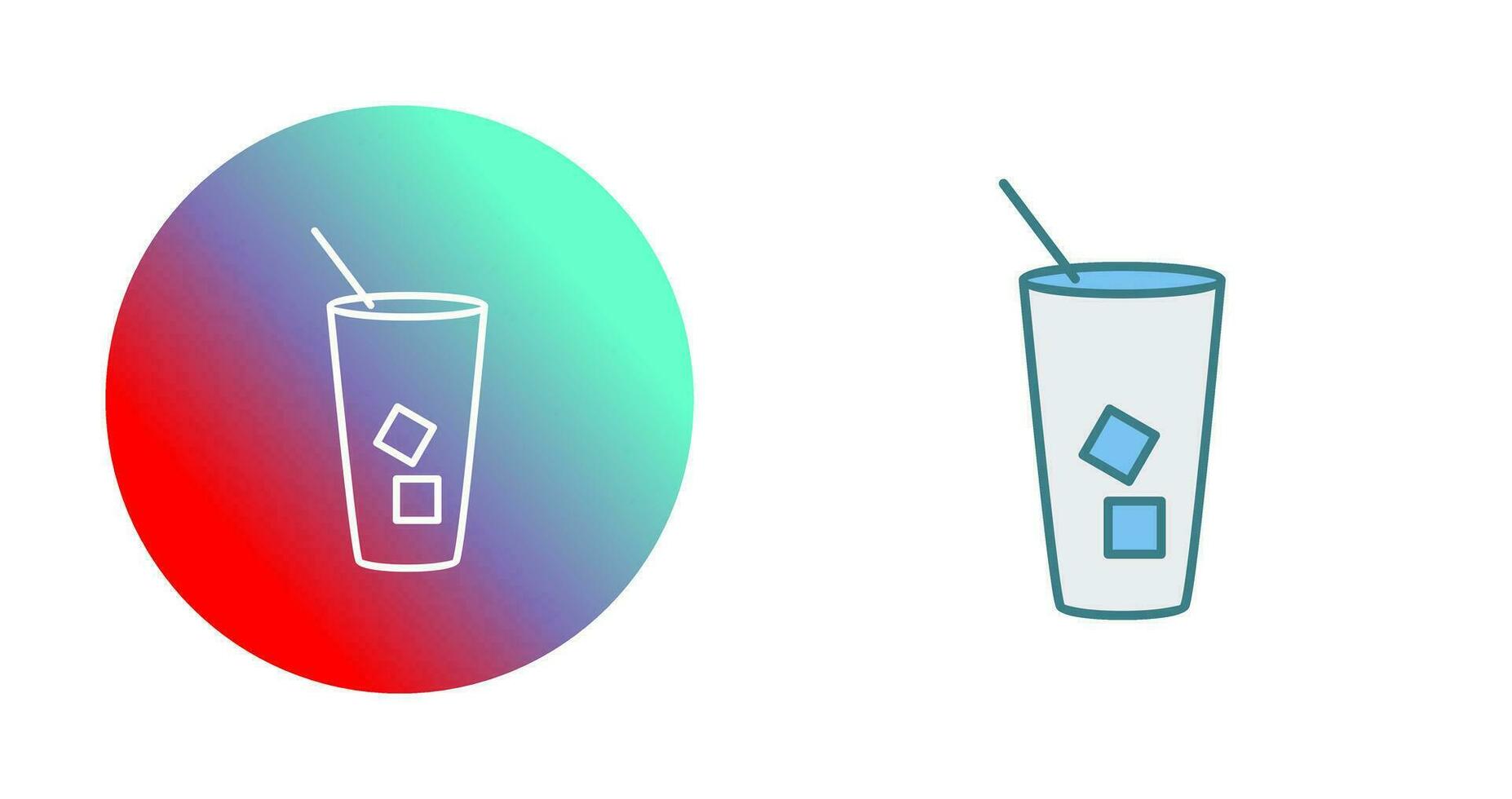 Iced Coffee Vector Icon