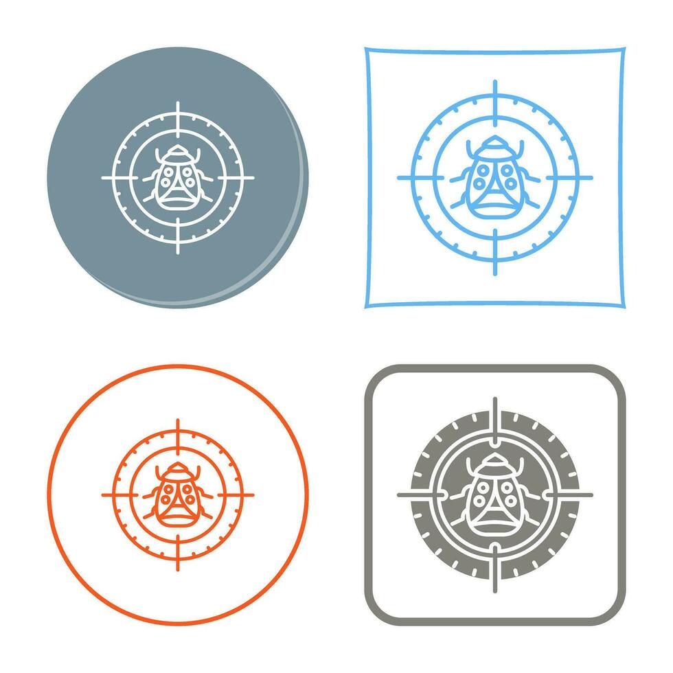 Bug Target Vector Icon
