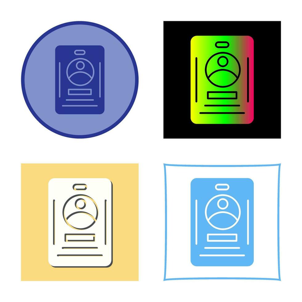 Office Card Vector Icon