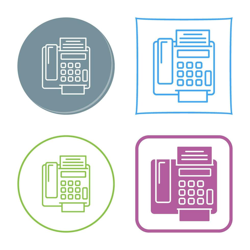 fax Machine Vector Icon