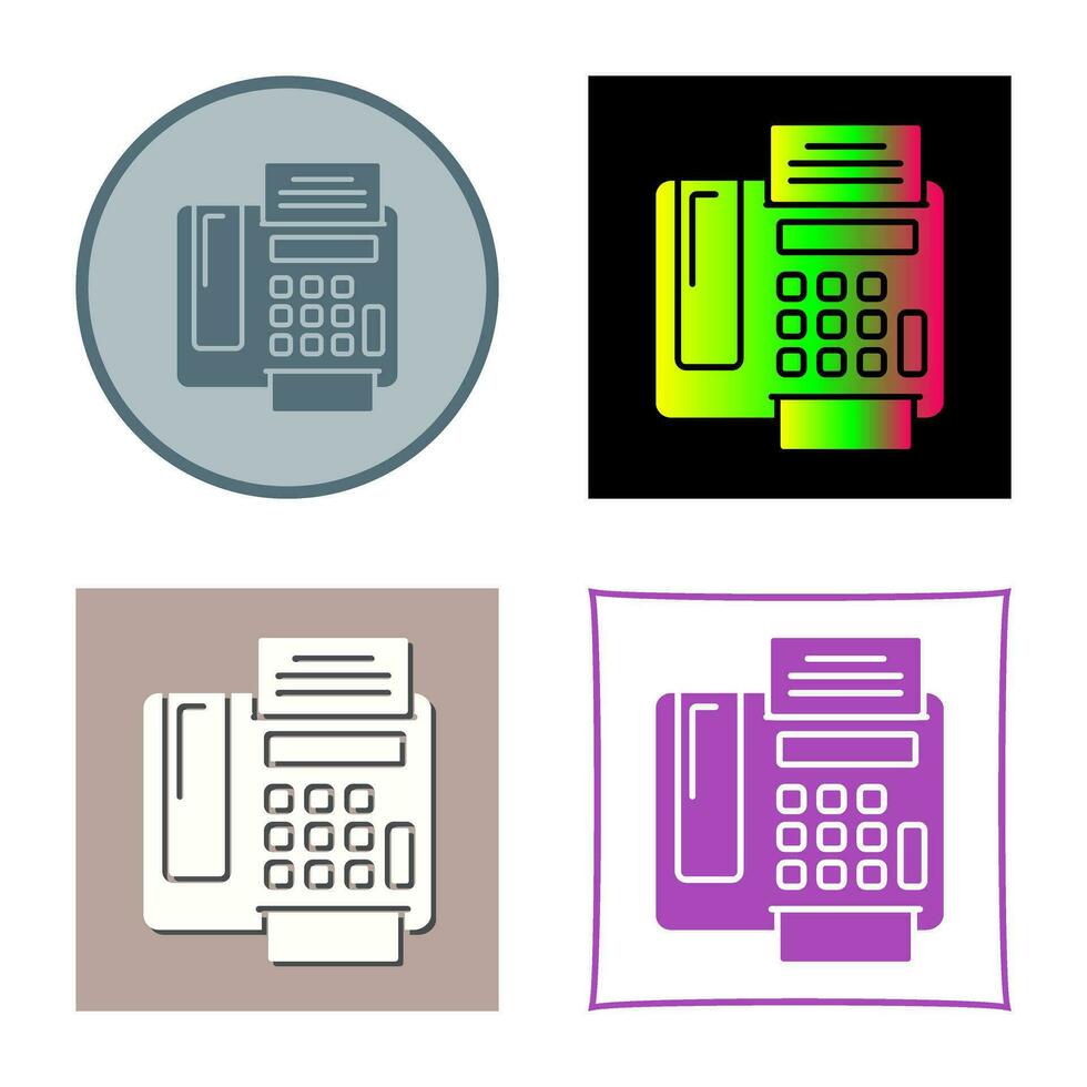 fax Machine Vector Icon