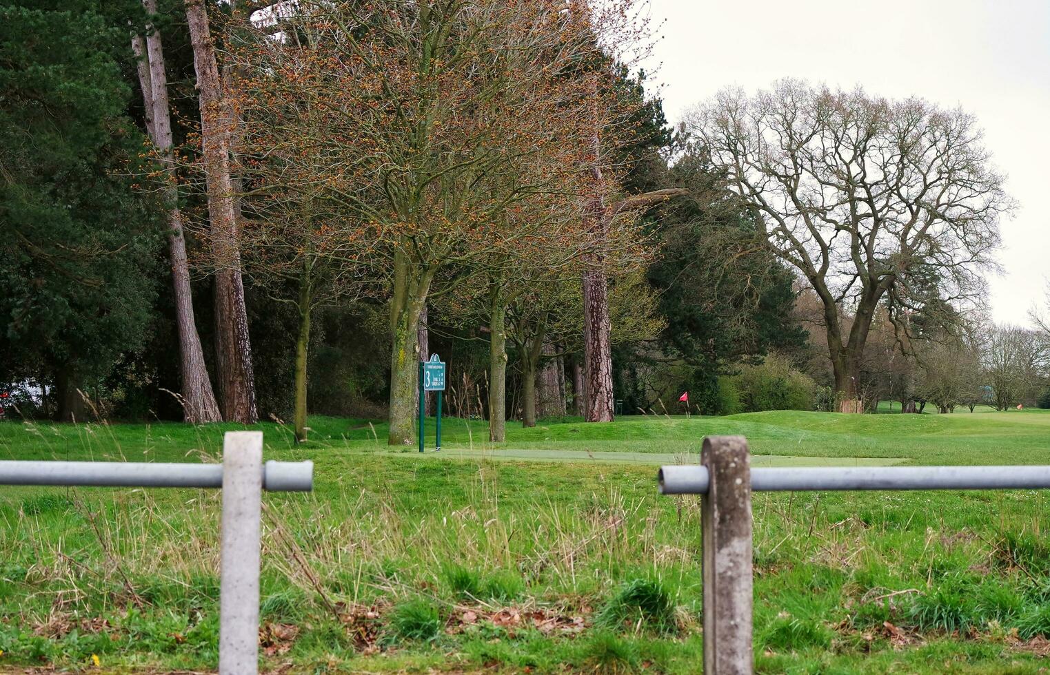 Gorgeous Low Angle Image of Stockwood Public Park and Golf Club. People are Enjoying the British Cold Weather During Beautiful Day of April 12th, 2023. Luton, England UK photo