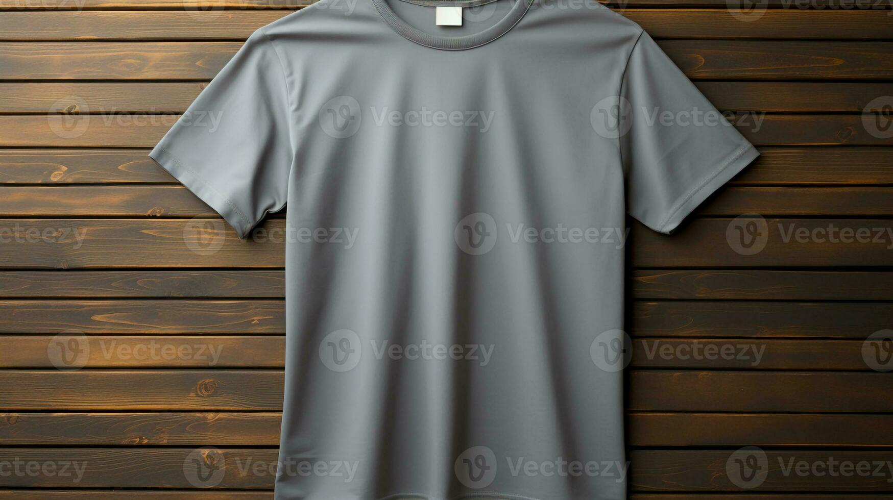 Photo gray tshirts with copy space mockup Generative AI