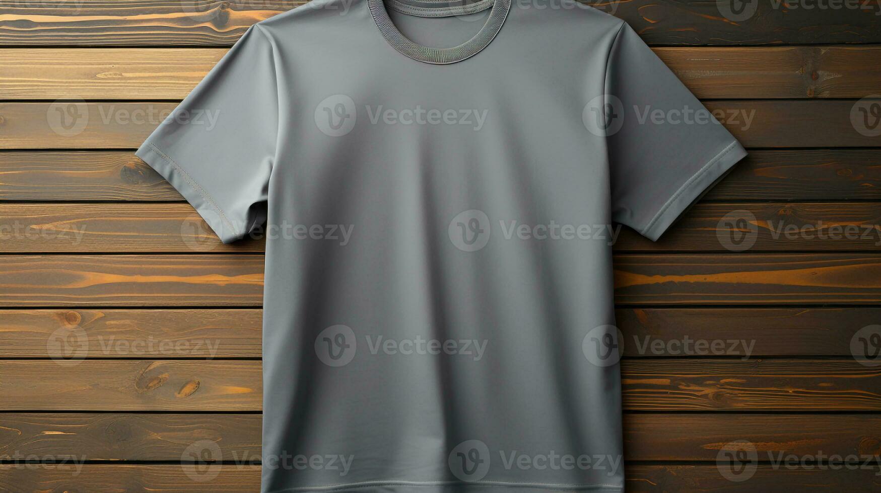 Photo gray tshirts with copy space mockup Generative AI