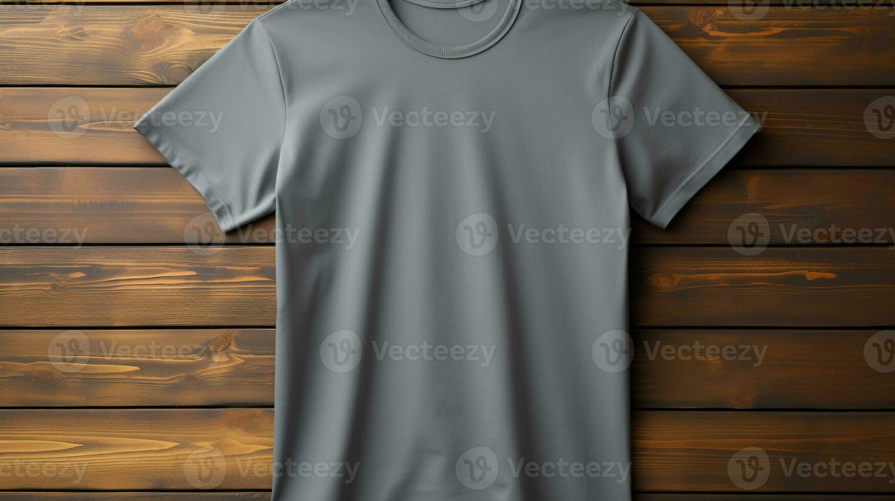 Photo gray tshirts with copy space mockup Generative AI