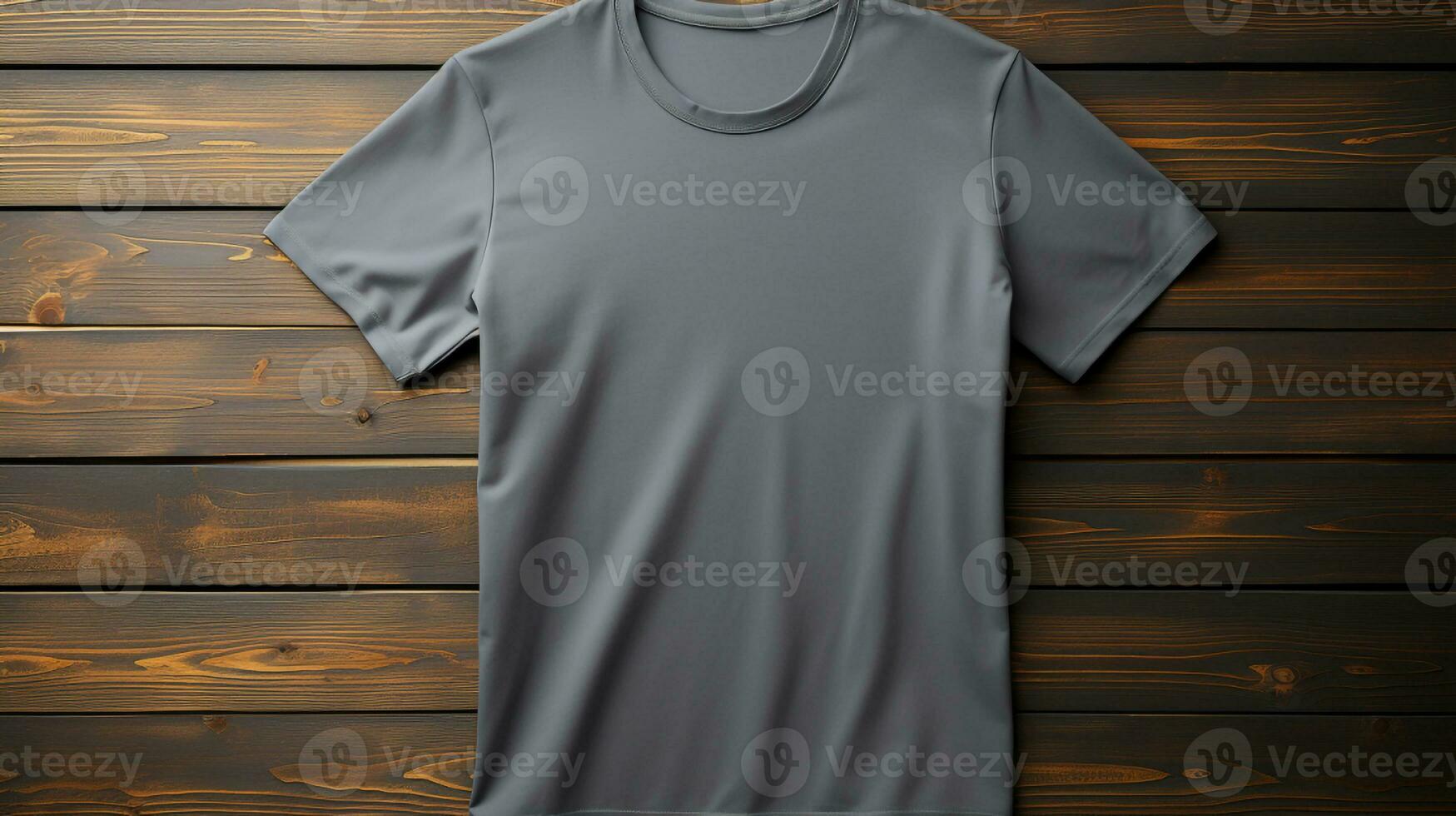 Photo gray tshirts with copy space mockup Generative AI