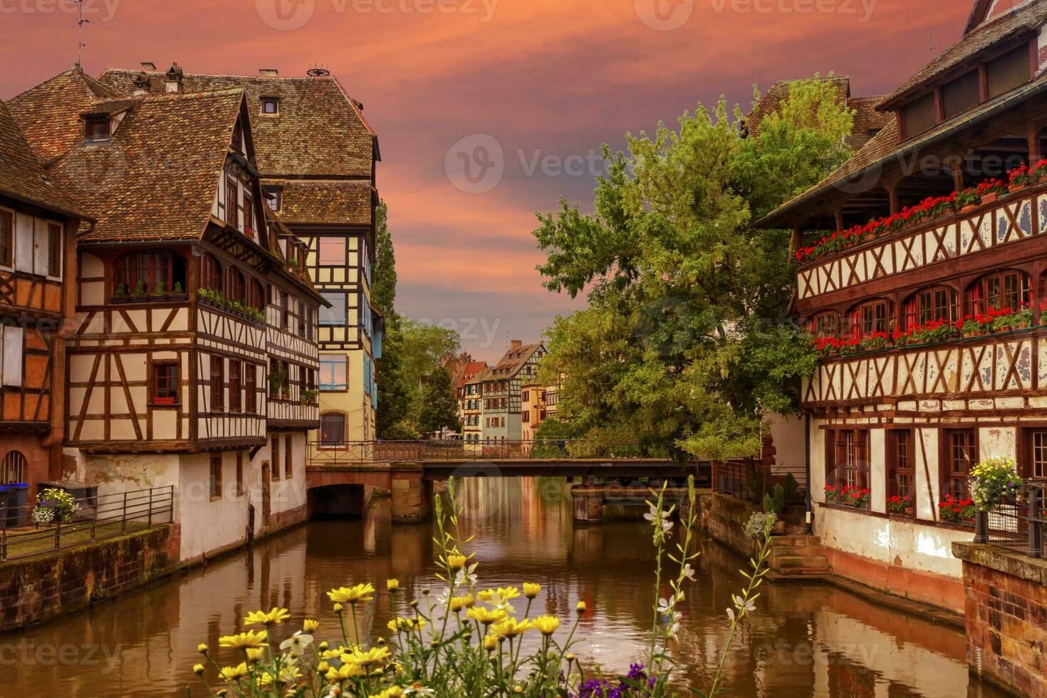 Half-timbered houses in Petite France, Strasbourg, France photo