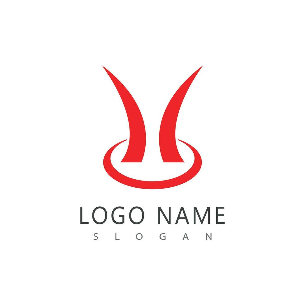Horn logo vector template and symbol
