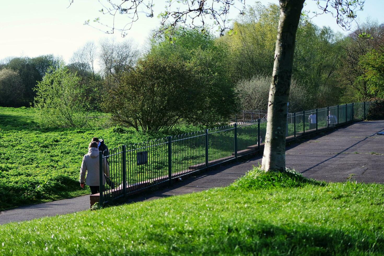 Low Angle View of Wardown Museum and Public Park of Luton City of England Great Britain, Image Captured on a Sunny Day of April 19th, 2023 photo