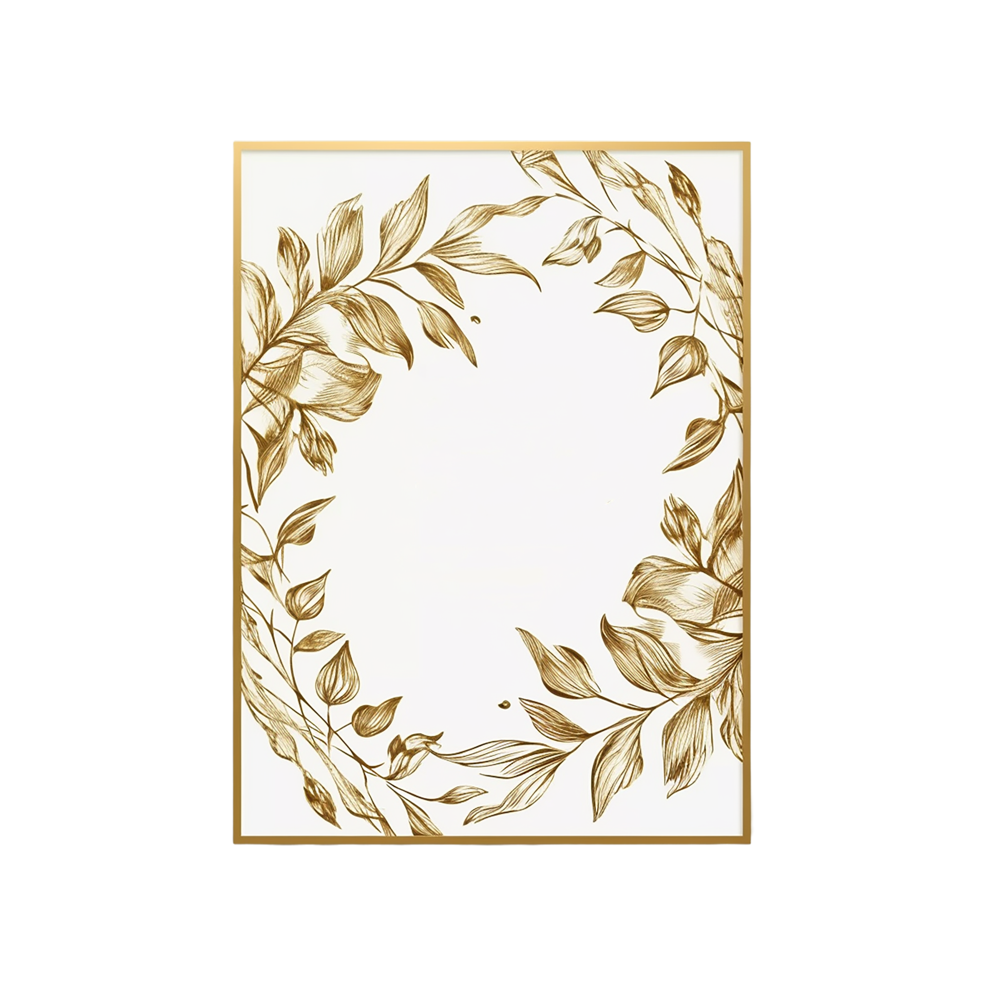 Engraving Png, Engraving hand drawn golden wedding card, wedding card