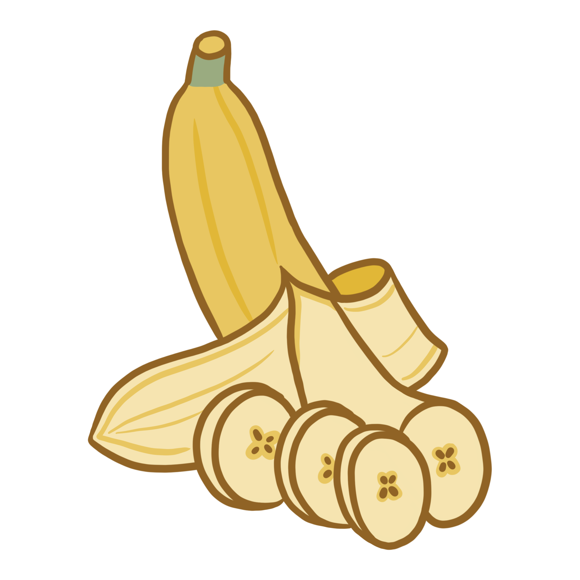 Tropical fruit, banana, drawing 30963186 PNG