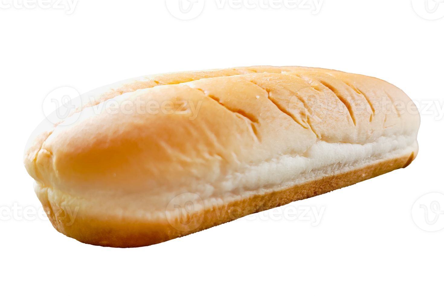 Close up Hot Dog Buns isolated on white or transparent background. A quick and easy meal or breakfast to eat in morning. png