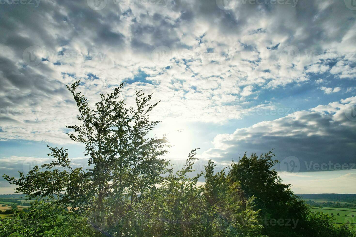 Most Beautiful British Countryside Landscape at Sharpenhoe Clappers Valley of England Luton, UK. Image Was captured on June 24th, 2023 photo