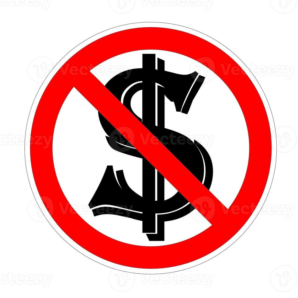 Dollar forbidden icon photo