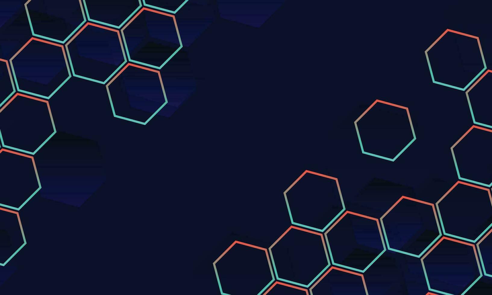 Technology background with hexagonal. vector