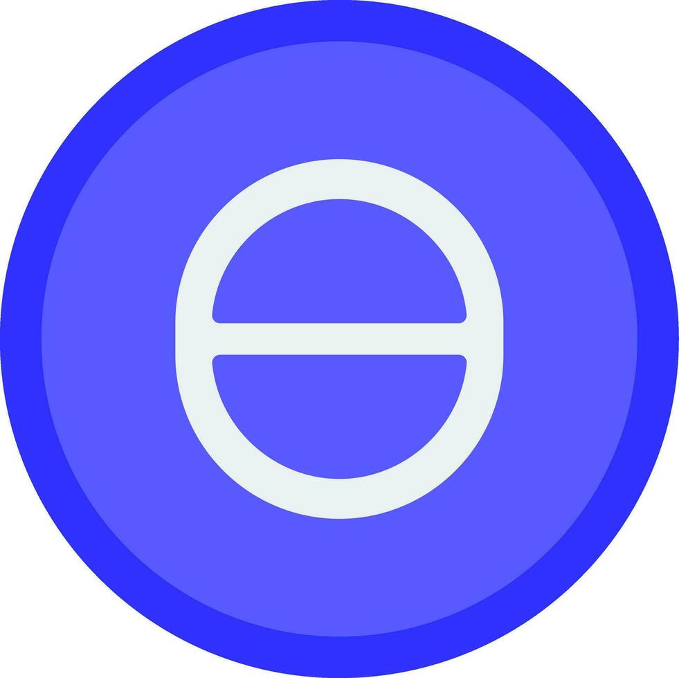Theta Vector Icon