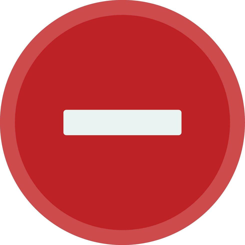 Minus Vector Icon