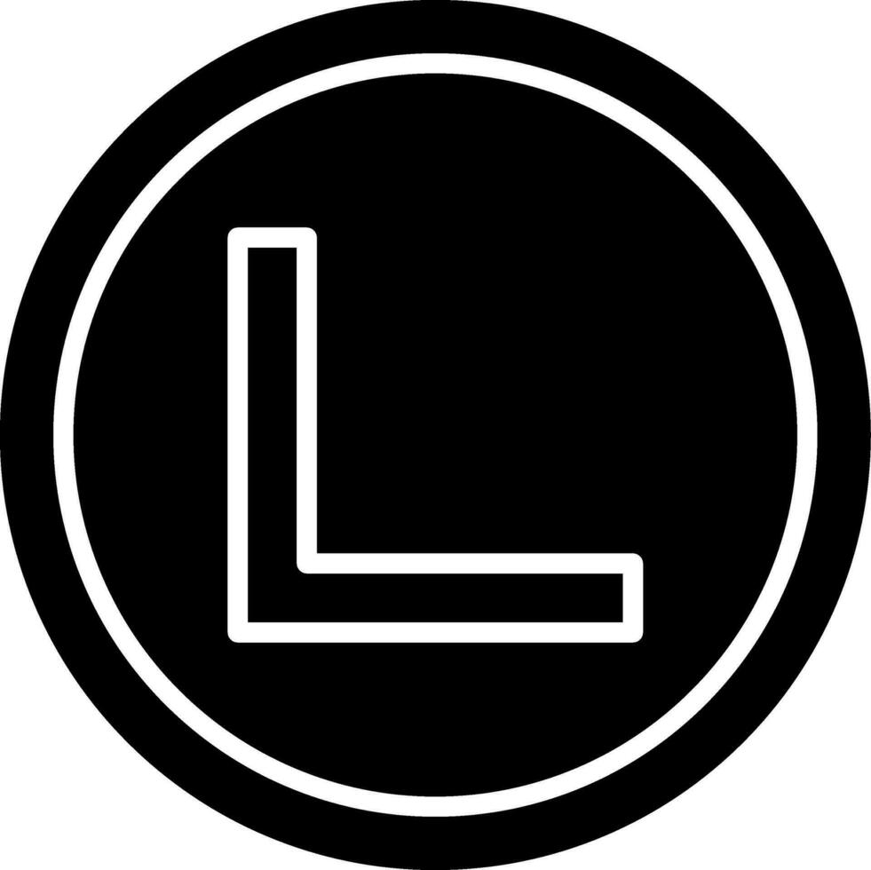 Right Angle Vector Icon